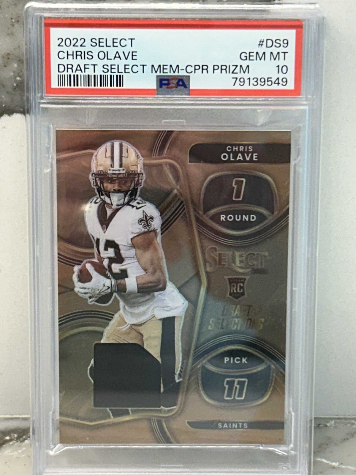 Chris Olave Panini Select Draft Selections Memorabilia #DS9 Base
