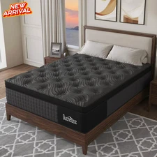 14" Colchon Queen Gel Memory Foam Hibrido Cama Queen Mattress Medium Firm Hybrid