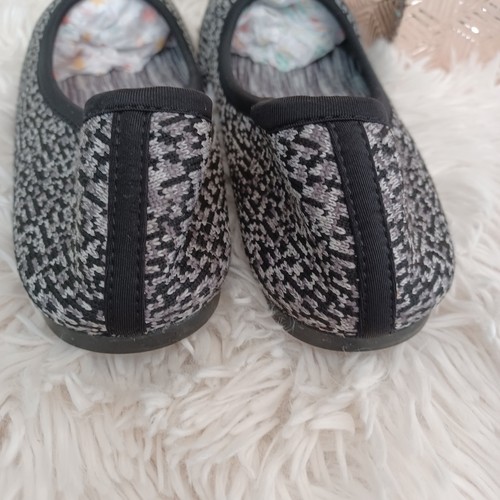 Skechers Black/White Fabric Ballerina Flats Air Cooled Memory Foam Size 9.5 - Picture 5 of 8