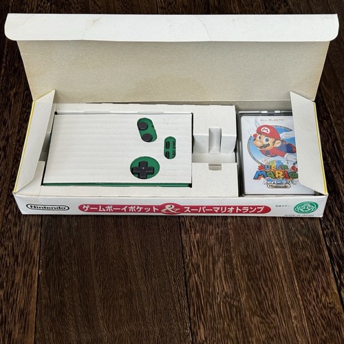 Nintendo Game Boy Pocket Super Mario Trump Salón Verde Completo En Caja + Tarjetas JPN - Imagen 24 de 24