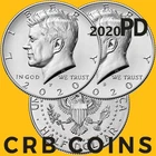 2020 P&D Kennedy Half Dollar 2 Coin Set - (BU) KM#A202b - HD20PD