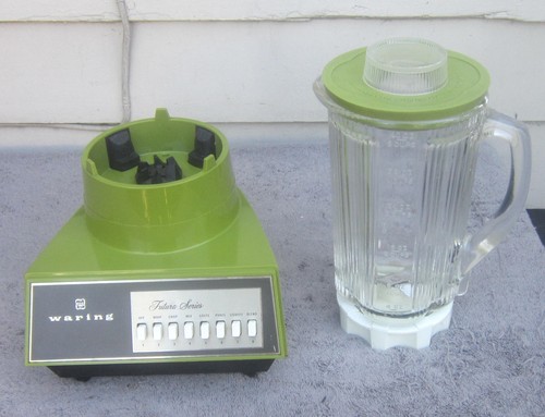Vintage WARING Futura Series 8-Speed BLENDER Avocado Green - Picture 5 of 16