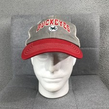 Ohio State Buckeyes Hat Cap Snap Back Red Gray NCAA Football Mesh Trucker Mens