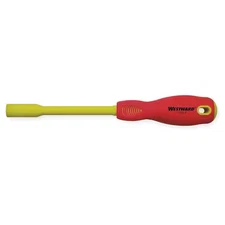 Westward 1Yxl1 Nut Driver, 5/16 In., Hollow, Ergo, Ins, 5 In