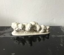 Group of birds porcelain cookies. Signed ?KELENE.