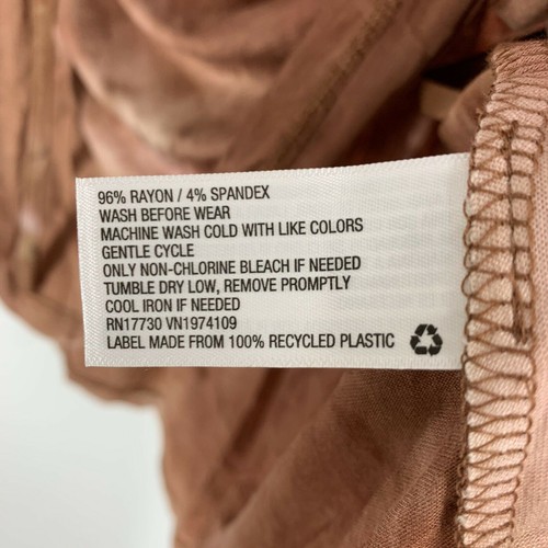 Knox Rose Tie Front V-Neck Tie Dye Rust Tank Top Women's Size Medium - Picture 4 of 7