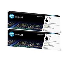 HP 218X Black High Yield Toner Cartridge, Pack Of 2