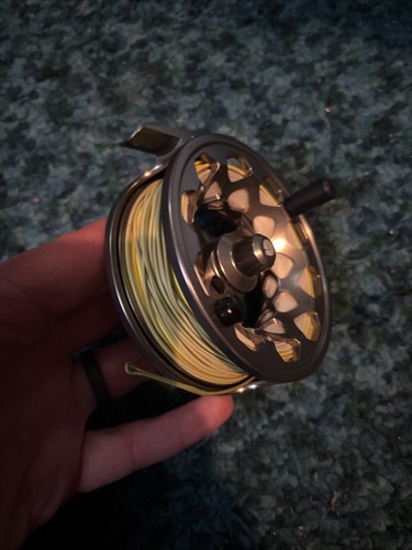 Redington Ace Fly Fishing Reel - 5/6 - Silver w/ New Elite Rio Gold Fly Line - Picture 5 of 5