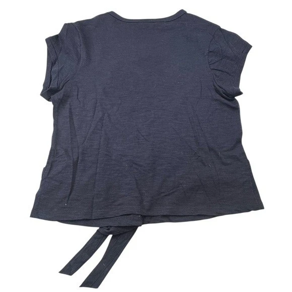 Camiseta Free people Mujer Talla Pequeña Azul Algodón We the free fish Tie Top Tee Foto 3 de 4