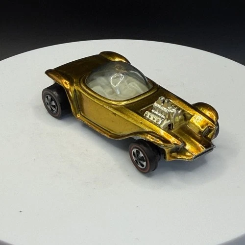 Vintage Hot Wheels Redline Beatnik Bandit Gold - Minty! Excellent US Base Car!