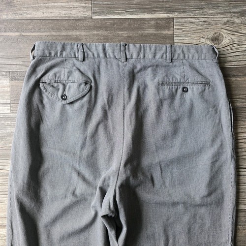 Pantalón Vintage Polo Ralph Lauren Gris Pata de Gallo Plisado Algodón 36/32 - Imagen 12 de 12