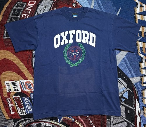 Vintage Oxford University Rowing Club Shirt Mens Large Screen Stars 90s