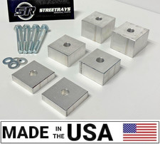 Sr Ford F150 F250 Super Duty 12-2 Front Seat Riser Lift Spacers Kit Silver Sr Ford F150 F250 Super Duty 12-2 Front Seat Riser Lift Spacers Kit Silver