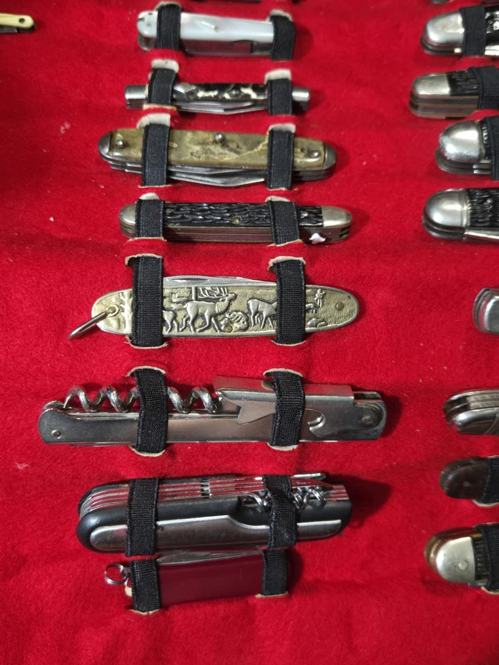 ENORME COLECCIÓN DE CUCHILLOS VINTAGE CON ESTUCHE DE CUERO  Foto 3 de 4