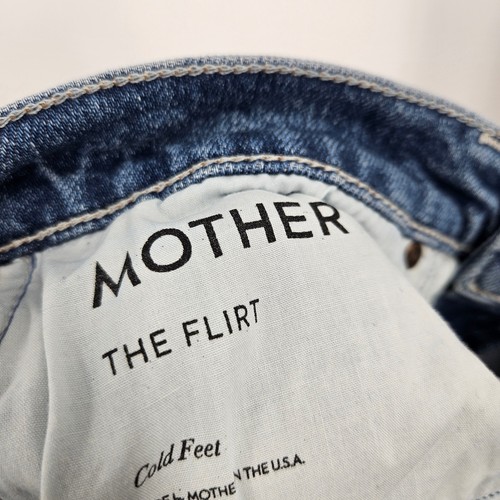 Mother The Flirt Bermuda Shorts DIY Frayed Distressed Slim Fit Denim Jeans 28 - Bild 6 von 8