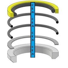 AH167552 Hydraulic Cylinder Seal Kit Fits John Deere 35D 350D 315C 210LE 315CH
