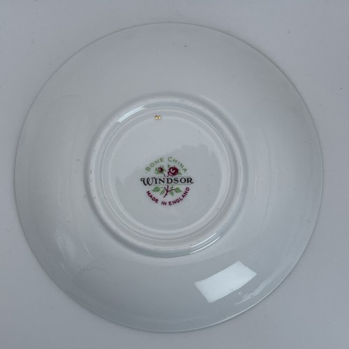 Windsor Footed Tea Cup & Saucer Bone China England With Dogwood Flowers Vintage - Bild 12 von 14