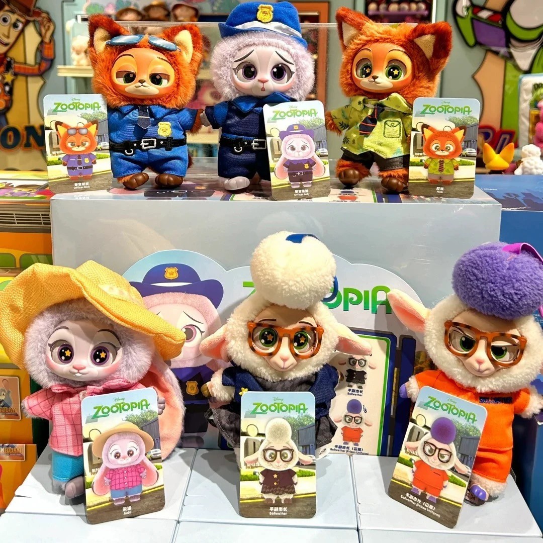 MINISO ズートピア ぬいぐるみペンダント Zootopia 1ボックス MINISO Zootopia Series doll Vinyl Plush Pendant Blind Box