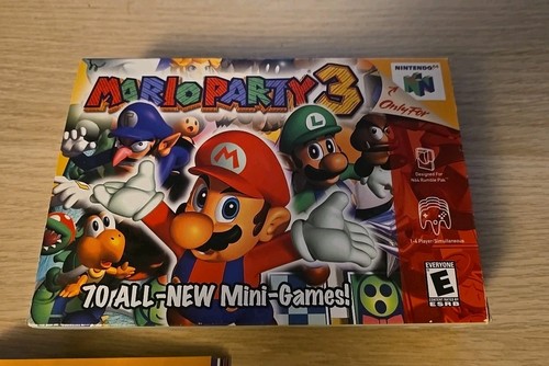 Mario Party 3 (N64, 2001) VGC Authentic Complete CIB Manual Very Clean! Ntscus - Picture 5 of 9