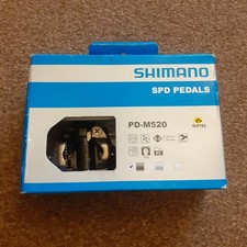 Shimano SPD pedals PD M520 bicycle pedals dark grey clipless pair