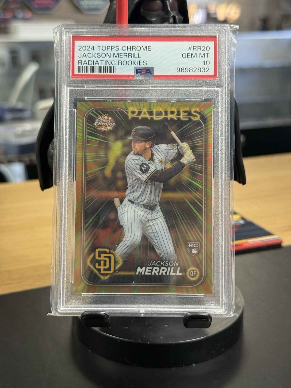 2024 Topps Chrome Jackson Merrill Radiating Rookies RC PSA 10 Mint Padres #RR20
