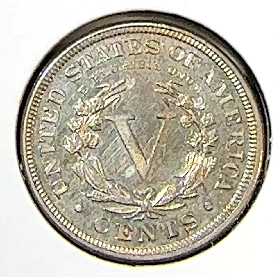 1891 Proof Liberty Nickel Nice BU Light Tone CHRC - Image 2 of 2