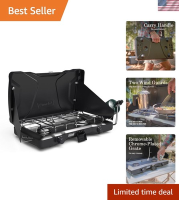 #ad #ad Powerful 22000 BTU Triton Portable Camping Stove with Adjustable Burners $203.99