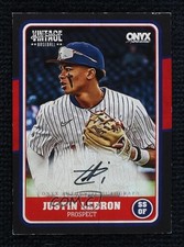 2025 Onyx Vintage Extended Black Border 2/10 Justin Lebron #VAJULE Auto 0j81