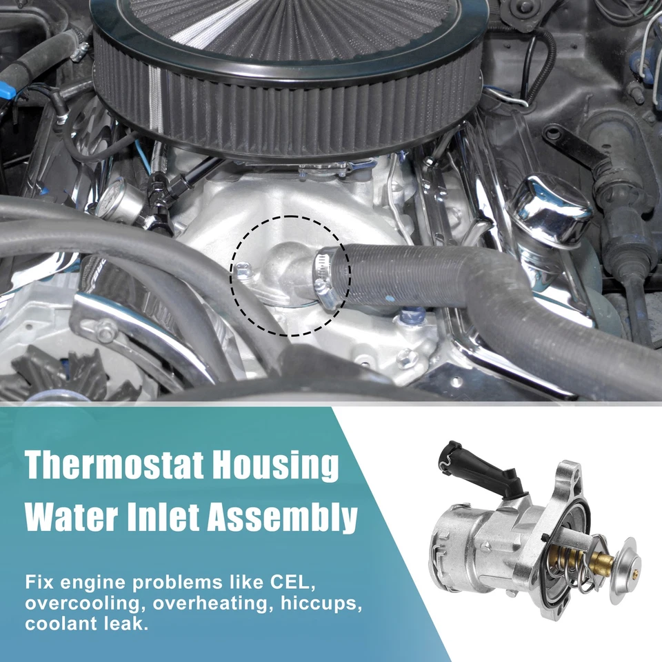 Paquete (1) Conjunto de carcasa de termostato de refrigerante para Mercedes-Benz C63 para AMG 08-15 Foto 3 de 4