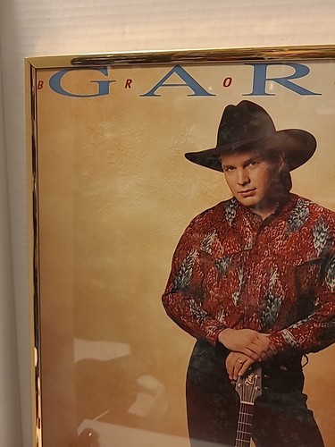 Vintage 1992 Garth Brooks Framed Poster Winterland 90s Country Music Rock Promo - Picture 2 of 11