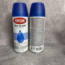 Krylon K09058007 Sea Glass Spray Paint, Cornflower, 12 Ounce Frosted Finish Blue