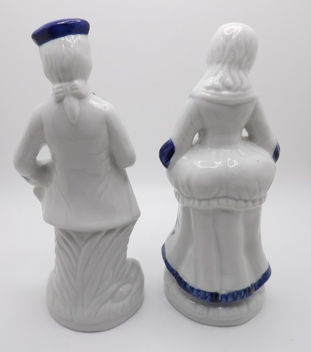 Vintage 7 1/2" Porcelain Colonial Man Courting Woman ~ Unbranded - Picture 3 of 8