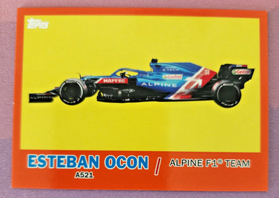 2021 Topps Formula 1 F1 - 1961 Topps Sports Cars Esteban Ocon #T61-EO Orange