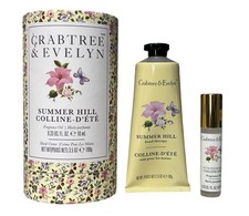 Crabtree Evelyn Summer Hill Fragrance Oil .33 oz Hand Cream 3.5 oz Set