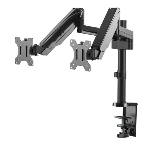 Inland LDT16-C024N Gas Spring Dual Monitor Desk Mount for Monitors 17"-32" - 第 1/1 張圖片