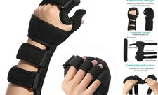 Resting Hand Splint with Finger Separators - Hand Brace for Finger Medium Left
