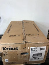 Kraus 30" Single Basin 16G Stainless Steel Undermount Sink w/ Rack & Strainer