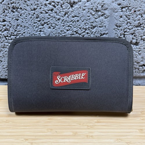 Scrabble Game Folio Edition Folding Travel Board Game Snap In Tiles 2001 - Picture 2 of 13