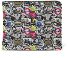Madness - Rocksax - Madness - Badges Logo - Wallet With Coin Pocket (Multi-Color