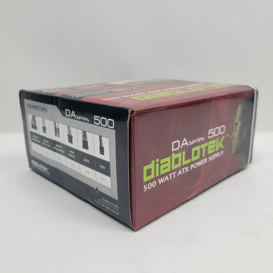 Diablotek DA Series 500 Watt ATX Power Supply PSDA 500 - Image 2 of 4