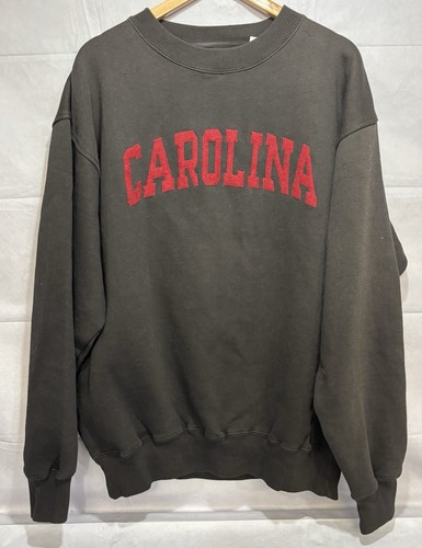 Carolina Gamecocks Felpa Girocollo Y2K Uomo Grande Ricamata Cucita Vintage - Foto 2 di 10