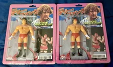 LOT OF 2 TERRY FUNK SOFUBI FIGURES STANDARD AND BLOODY VARIANT LTD BRAND NEW JSD