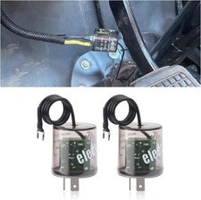 2PCS Flasher Relay for LED Turn Signal with Ground Wire,12V 2 Pin