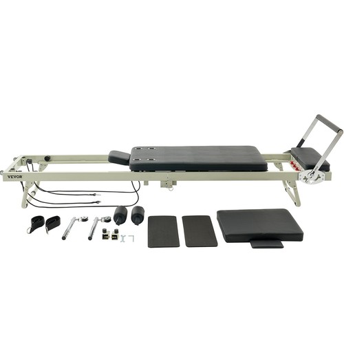 VEVOR Foldable Pilates Reformer Pilates Machine Home Gym Equipment Resistance - Picture 12 of 12