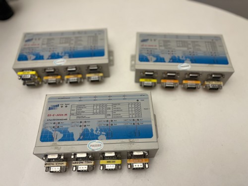 8 port RS232 / 422 / 485 Model ES-E-300ES-M + 3 NULL MODEMS AND 1 GENDER CHANGER - Picture 3 of 8