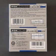 2 Audio Cassette Sony HF-ES 46  - 2 Sigillate - 2 Tipi Differenti Europe - Japan