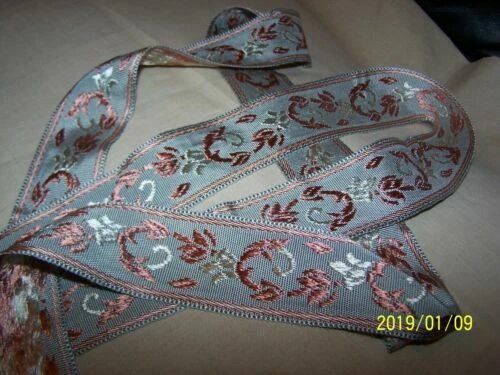 Textiles anciens du XXe siècle roses ameublement