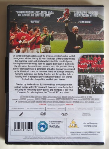 BUSBY / MATT BUSBY / MANCHESTER UNITED / DOCUMENTARY / NEW SEALED / R2 PAL 2019 - Picture 2 of 2