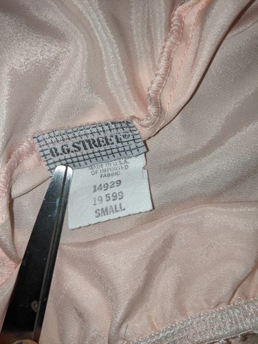 Vintage B.G. Street Intimates Shorts Size Small Pink Pajama Shorts Split Shorts - Picture 2 of 12