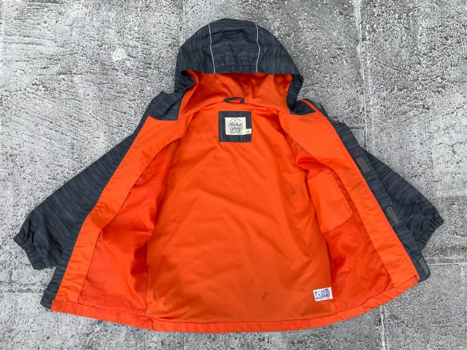 Chaqueta con Capucha Faded Glory Niños Tono Naranja/Gris Talla S (6-7) Foto 3 de 4
